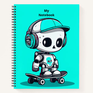 Skate SkullBot Notizblock