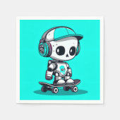 Skate SkullBot Serviette (Vorderseite)