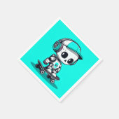 Skate SkullBot Serviette (Ecke)