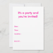 Skate splatz Party Einladung (Rückseite)