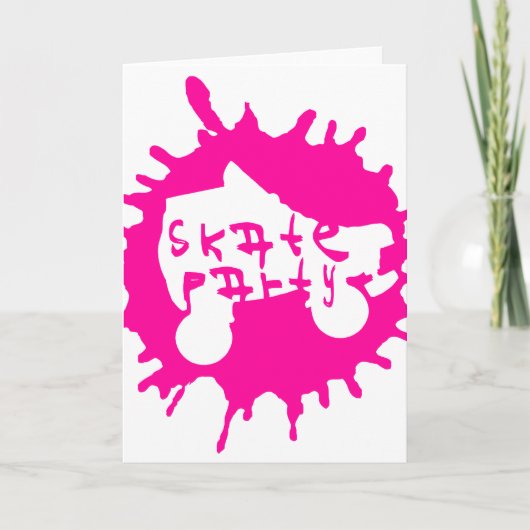 skate splatz party invitation einladung (Vorderseite)