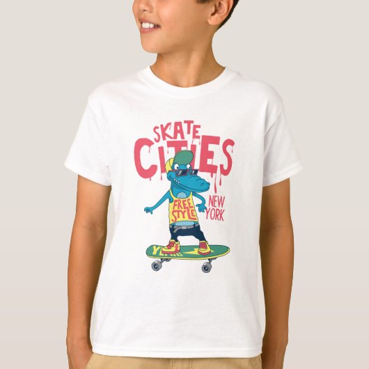 SKATE STÄDTE T-Shirt (Vorderseite)