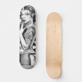 skate tattoo girls skateboard (Vorderseite)