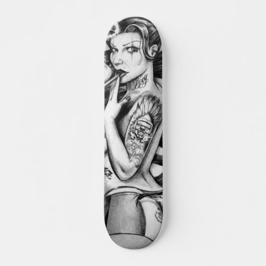 skate tattoo girls skateboard (Vorne)