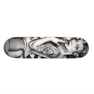 skate tattoo girls skateboard