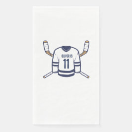 Skate über Eishockeypapier Napkin Serviette
