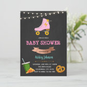 Skate- und Imbissduscheneinladung Einladung (Stehend Vorderseite)