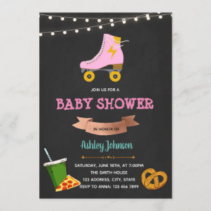 Skate- und Imbissduscheneinladung Einladung