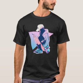 Skate und Rollen - Cooler Skater Girl T-Shirt
