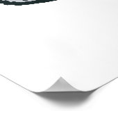 Skate und Schneeflocken Poster (Ecke)