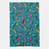 Skate und Stars für Retrowalzen Geschirrtuch (Vertikal)