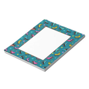 Skate und Stars für Retrowalzen Notizblock