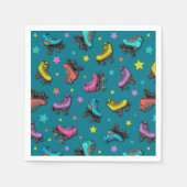 Skate und Stars für Retrowalzen Serviette (Vorderseite)