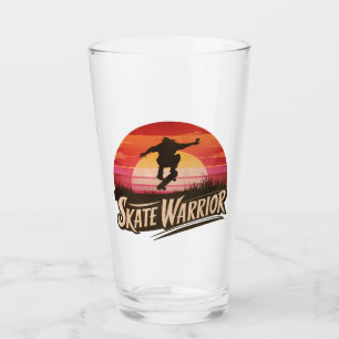 Skate Warrior - Retro Sunset Vintage Glas