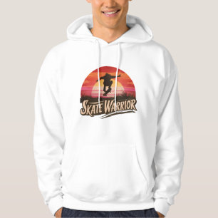 Skate Warrior - Retro Sunset Vintage Hoodie