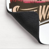 Skate Warrior - Retro Sunset Vintage Mousepad (Ecke)