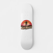 Skate Warrior - Retro Sunset Vintage Skateboard (Vorne)