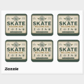 Skate Willkommen Hier Shared Mobility Aufkleber (Blatt)