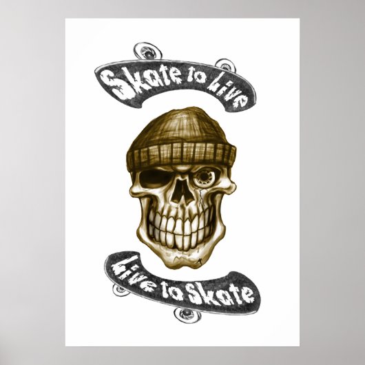 Skate zum Live-Poster 70x50 Poster (Vorne)