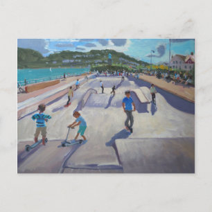 Skateboader Teignmouth 2012 Postkarte