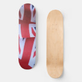 Skateboard 8-1/2 mit zwei britisches Flaggen " (Vorderseite)
