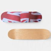 Skateboard 8-1/2 mit zwei britisches Flaggen " (Horizontal)
