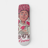 Skateboard 8 1/2" – YOUTH Power Afro & Boombox  (Vorderseite)