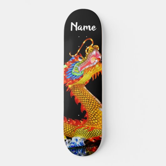 Skateboard, 8 1/4 Skateboard DECK Dragon Style (Vorderseite)