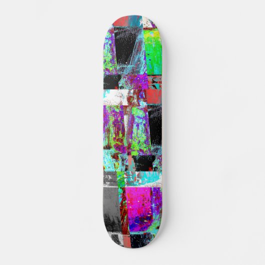 Skateboard – Abstract Grid (Vorderseite)