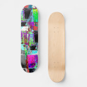 Skateboard – Abstrakter Raster (Vorderseite)