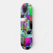 Skateboard – Abstrakter Raster (Vorderseite)