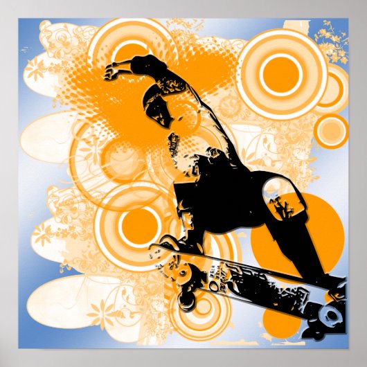 Skateboard Air Poster (Vorne)