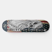 Skateboard American SMILY MIRLY Skull (Horizontal)