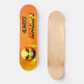 Skateboard Angermoji (Vorderseite)