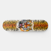 Skateboard Art - Tiger schmücken mit Streifen (Horizontal)