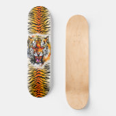 Skateboard Art - Tiger schmücken mit Streifen (Vorderseite)