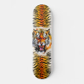 Skateboard Art - Tiger schmücken mit Streifen (Vorderseite)
