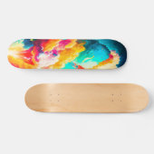 Skateboard Arte Abstracto Vistosa Fantasía (Horizontal)