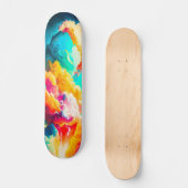 Skateboard Arte Abstracto Vistosa Fantasía (Vorderseite)
