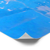 Skateboard auf Wasser Poster (Ecke)