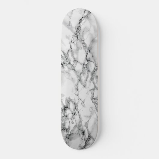 Skateboard aus weißem Marmor (Vorderseite)