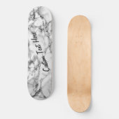 Skateboard aus weißem Marmor mit benutzerdefiniert (Vorderseite)