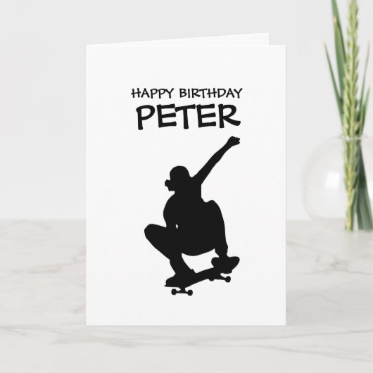SKATEBOARD Axle Stall HAPPY BIRTHDAY Boy Card Karte (Vorderseite)
