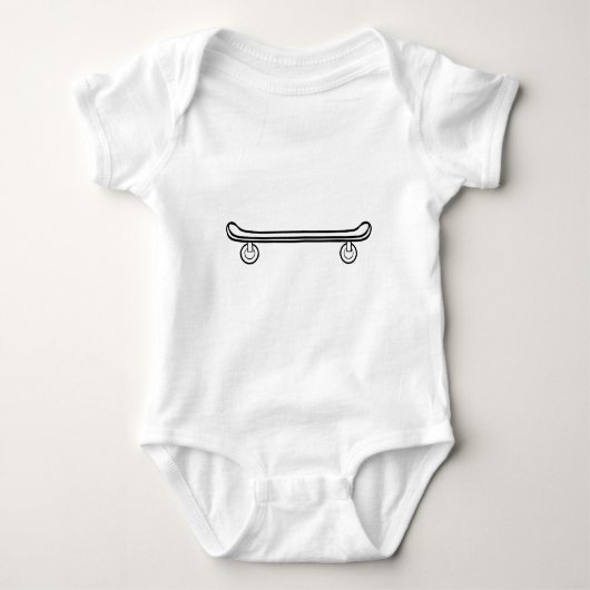 Skateboard Baby Strampler (Vorderseite)