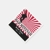 Skateboard Bar Mitzvah Thema Serviette (Ecke)