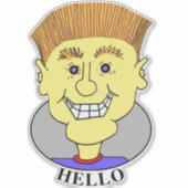 SKATEBOARD BILLY SAYS HELLO - AUFKLEBER (Vorderseite)