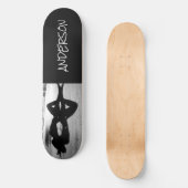 Skateboard Black Lady on Beach (Vorderseite)
