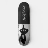 Skateboard Black Lady on Beach (Vorderseite)