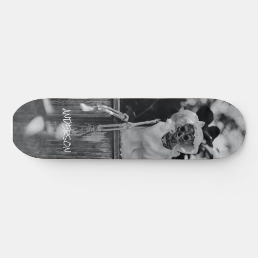 Skateboard Black Skeleton (Horizontal)