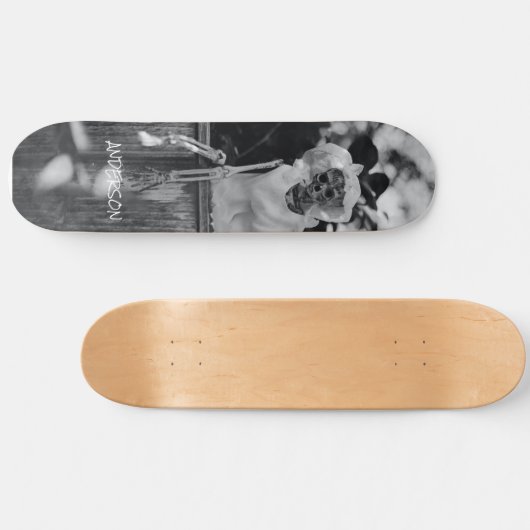 Skateboard Black Skeleton (Horizontal)